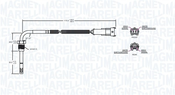 MAGNETI MARELLI Sensor, Abgastemperatur