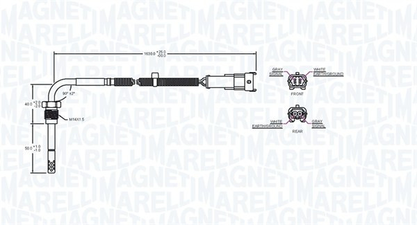 MAGNETI MARELLI Sensor, Abgastemperatur
