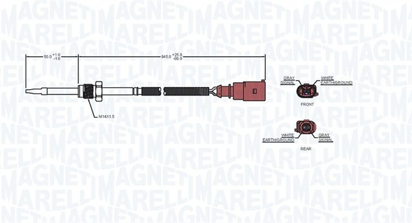MAGNETI MARELLI Sensor, Abgastemperatur