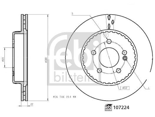 FEBI BILSTEIN Bremsscheibe