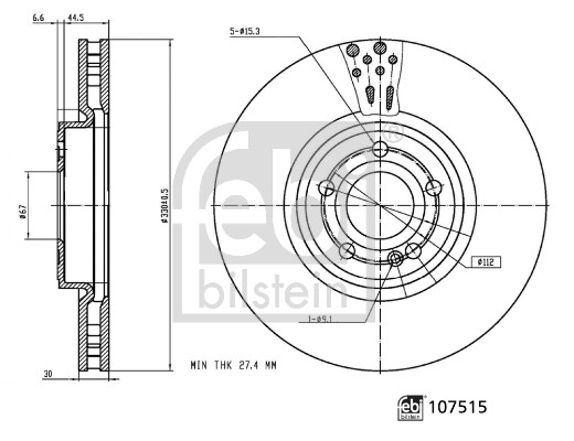 FEBI BILSTEIN Bremsscheibe