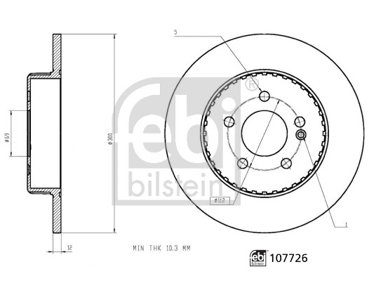 FEBI BILSTEIN Bremsscheibe