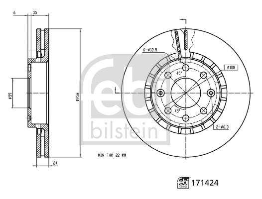 FEBI BILSTEIN Bremsscheibe
