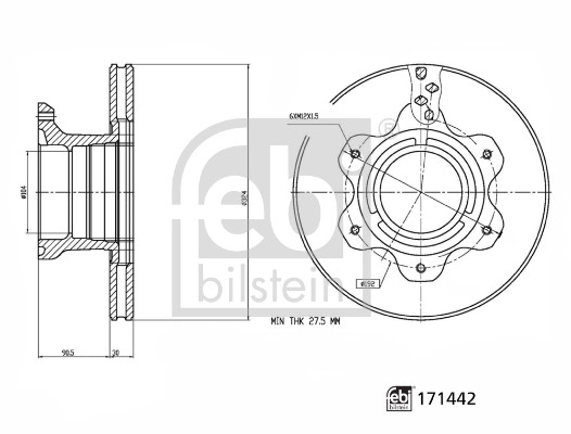 FEBI BILSTEIN Bremsscheibe