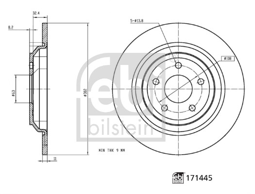 FEBI BILSTEIN Bremsscheibe