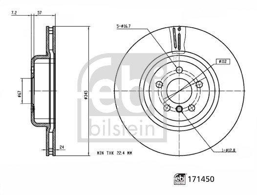 FEBI BILSTEIN Bremsscheibe