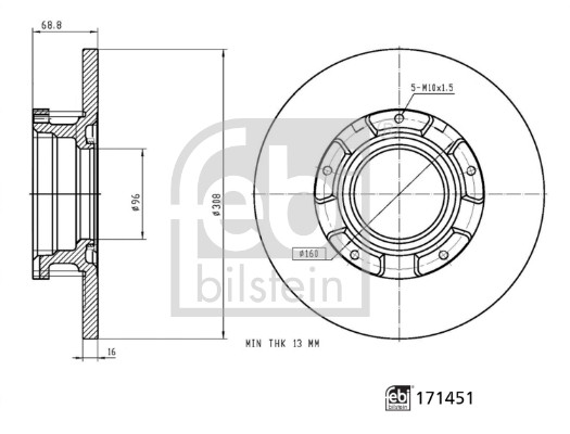 FEBI BILSTEIN Bremsscheibe