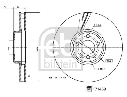FEBI BILSTEIN Bremsscheibe