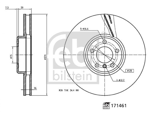 FEBI BILSTEIN Bremsscheibe