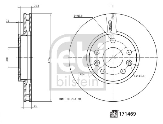 FEBI BILSTEIN Bremsscheibe