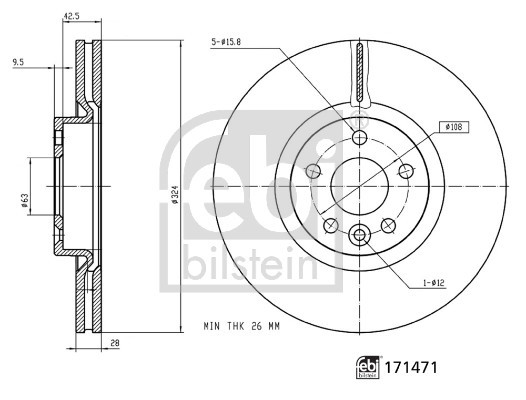 FEBI BILSTEIN Bremsscheibe