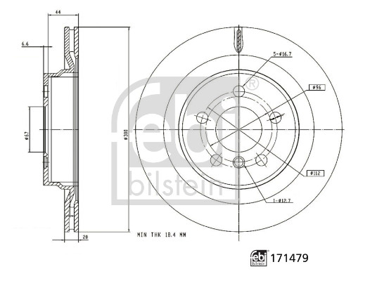 FEBI BILSTEIN Bremsscheibe