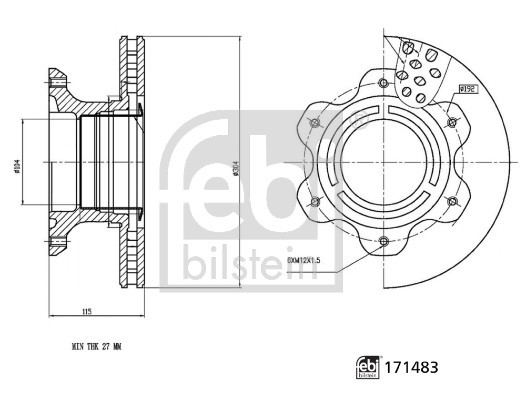 FEBI BILSTEIN Bremsscheibe