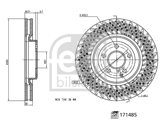 FEBI BILSTEIN Bremsscheibe