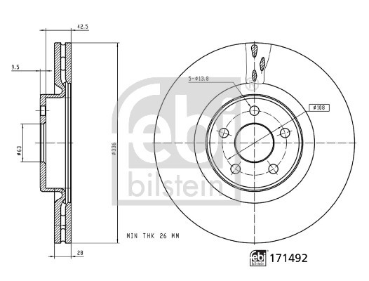 FEBI BILSTEIN Bremsscheibe