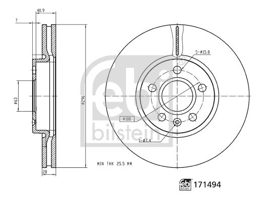 FEBI BILSTEIN Bremsscheibe
