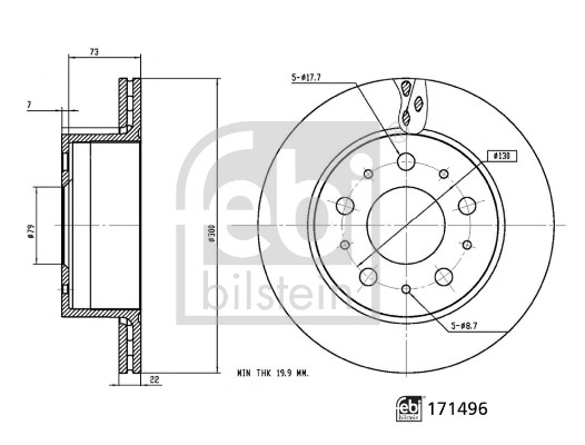FEBI BILSTEIN Bremsscheibe