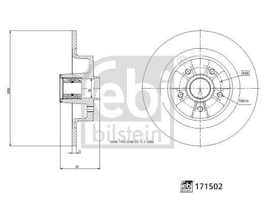 FEBI BILSTEIN Bremsscheibe