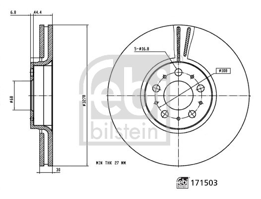 FEBI BILSTEIN Bremsscheibe