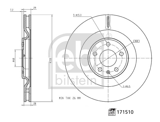 FEBI BILSTEIN Bremsscheibe