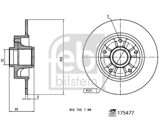 FEBI BILSTEIN Bremsscheibe