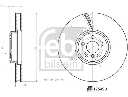 FEBI BILSTEIN Bremsscheibe