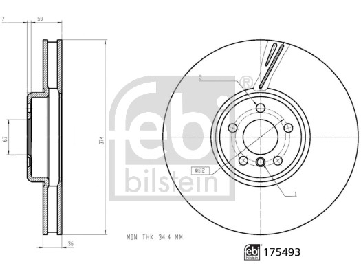 FEBI BILSTEIN Bremsscheibe
