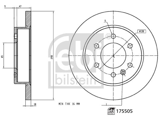 FEBI BILSTEIN Bremsscheibe