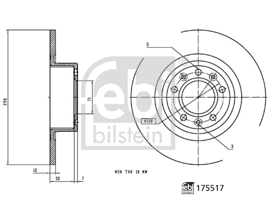 FEBI BILSTEIN Bremsscheibe