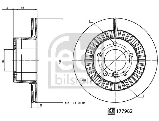 FEBI BILSTEIN Bremsscheibe