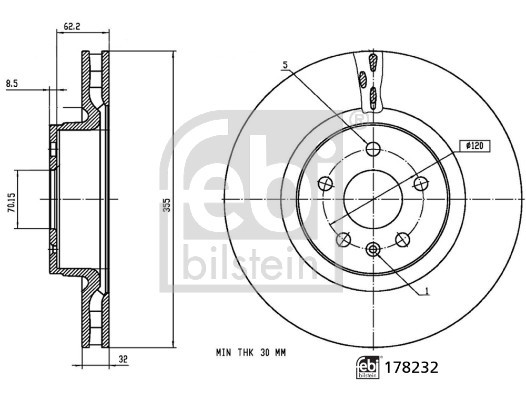 FEBI BILSTEIN Bremsscheibe