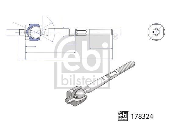 FEBI BILSTEIN Axialgelenk, Spurstange