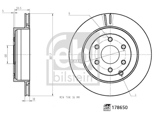 FEBI BILSTEIN Bremsscheibe