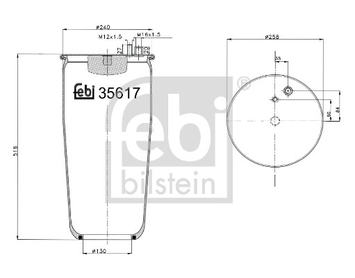 FEBI BILSTEIN Federbalg, Luftfederung