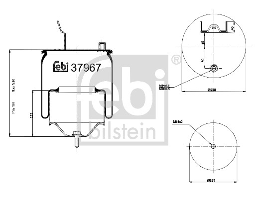 FEBI BILSTEIN Federbalg, Luftfederung