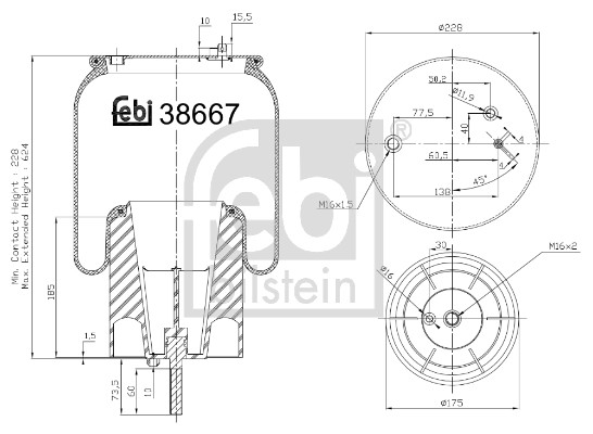 FEBI BILSTEIN Federbalg, Luftfederung