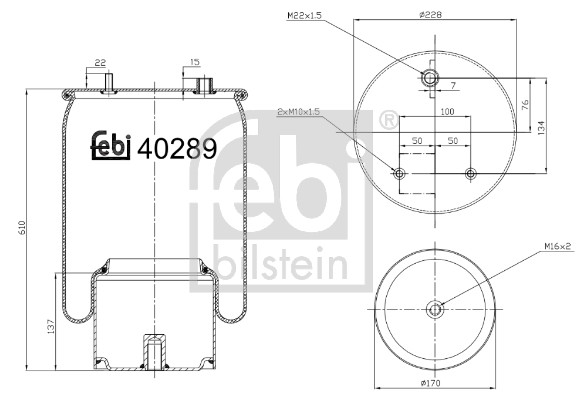 FEBI BILSTEIN Federbalg, Luftfederung