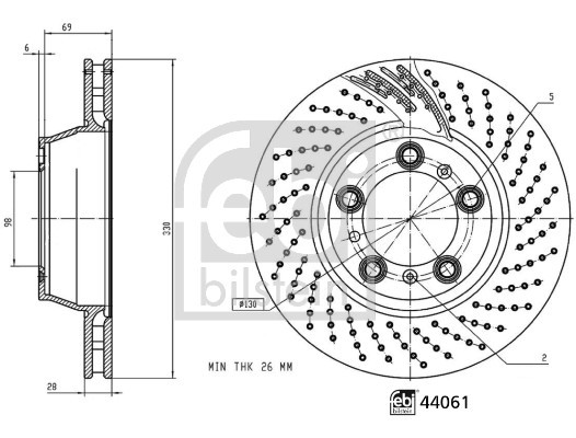 FEBI BILSTEIN Bremsscheibe