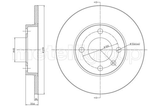 METELLI Bremsscheibe