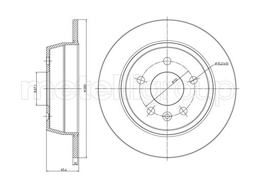 METELLI Bremsscheibe