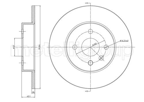 METELLI Bremsscheibe