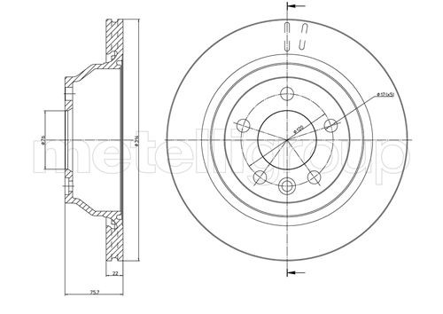 METELLI Bremsscheibe