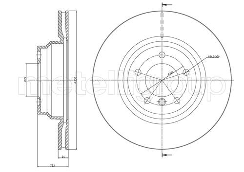 METELLI Bremsscheibe