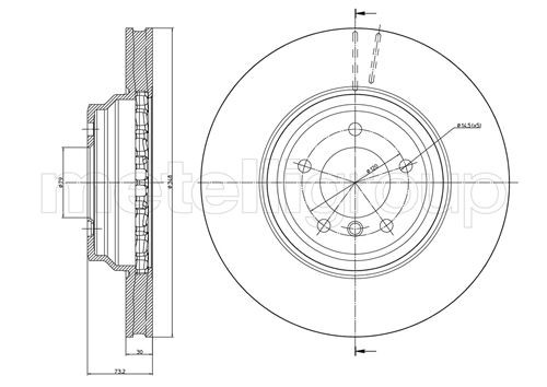 METELLI Bremsscheibe