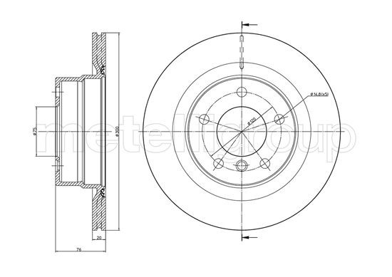 METELLI Bremsscheibe