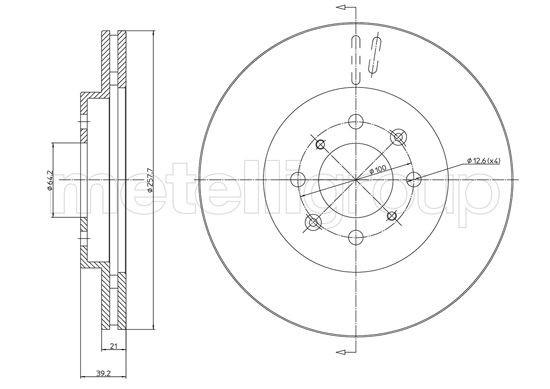 METELLI Bremsscheibe