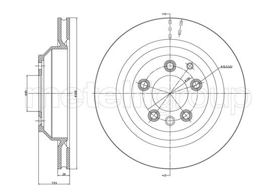 METELLI Bremsscheibe
