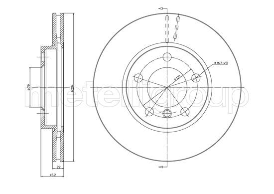 METELLI Bremsscheibe
