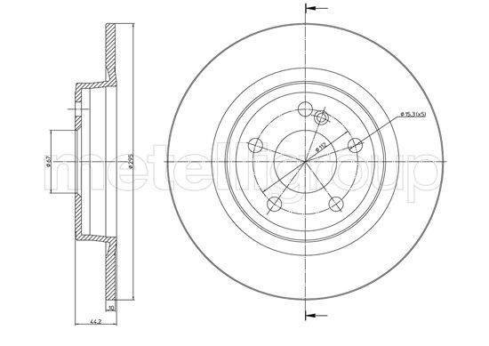 METELLI Bremsscheibe