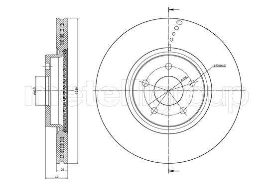 METELLI Bremsscheibe